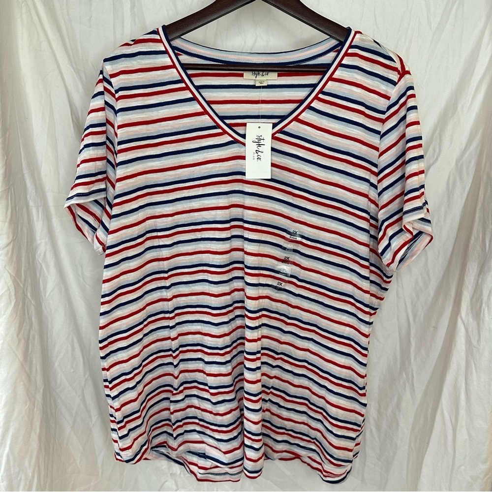 Style & Co Women’s Plus Size Striped Top